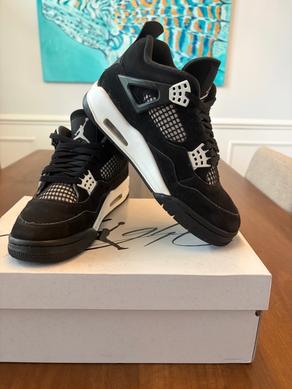 Air Jordan 4 Retro White Thunder